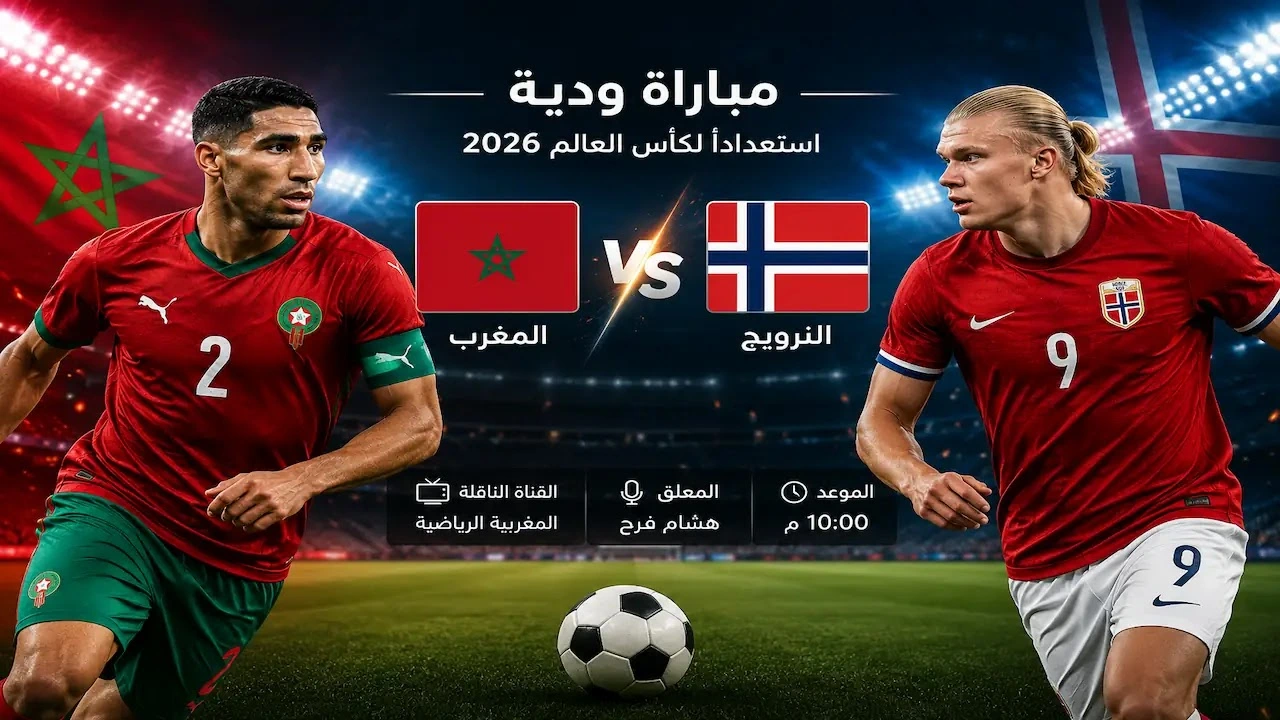 مباراة ودية مثيرة بين المغرب والنرويج اليوم استعدادًا لكأس العالم